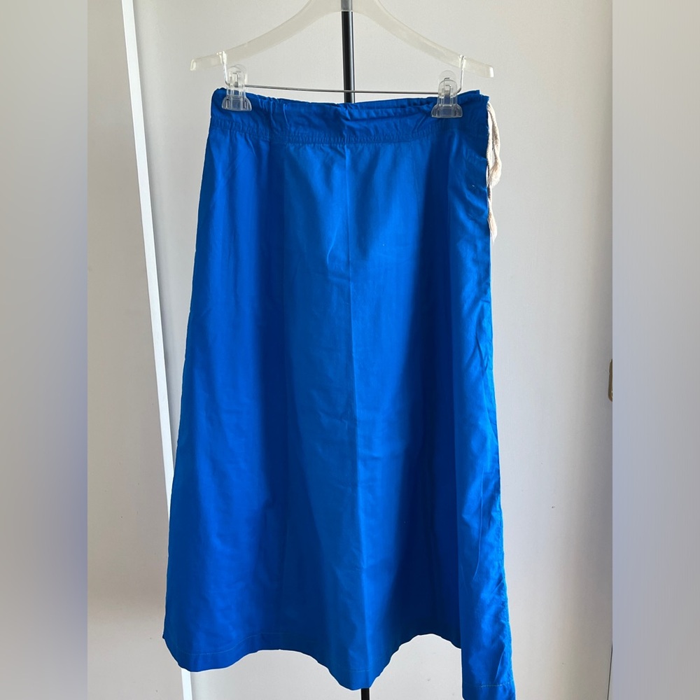 Women Saree Petticoat long Skirt inskirt 100% quality cotton cobalt royal blue